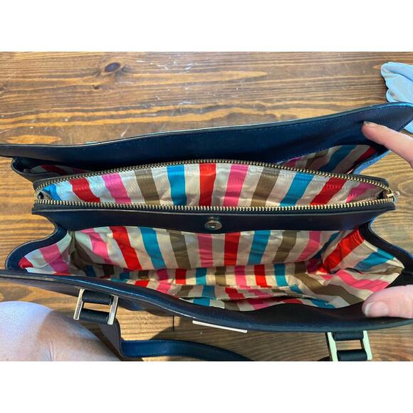 Kate Spade Newbury Lane Miles Black Saffiano Leather Tote Shoulder Bag - Picture 10 of 12